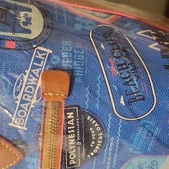 Dooney & Bourke Disney Blue Travel Patch Tote Bag - Picture 10 of 11